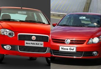 Fiat Palio vs. Volkswagen Gol [divulgação]