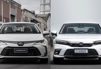 Toyota Corolla Altis Premium Hybrid vs Honda Civic e:HEV [divulgação]