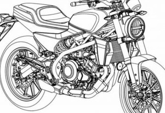 Patente da moto da Harley-Davidson [reprodução]