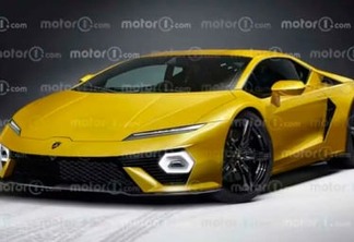 Projeção do novo Lamborghini [reprodução/Motor1]