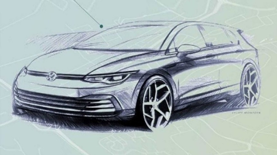 Sketch Volkswagen Golf (divulgação)