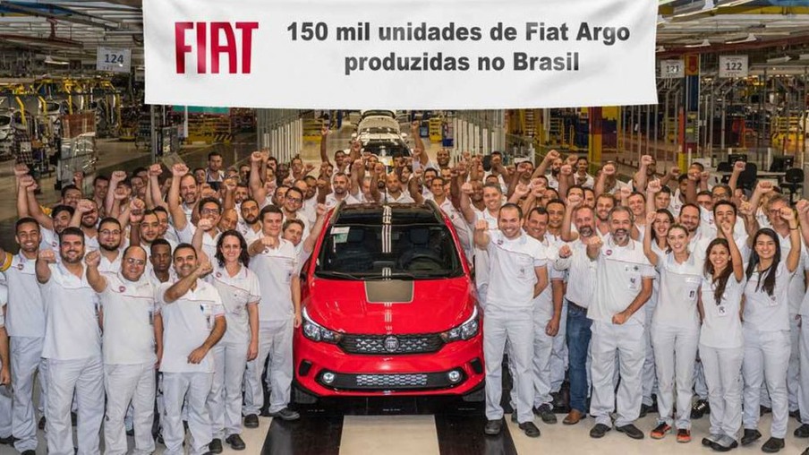 Fiat Argo 150 mil unidades (divulgação)