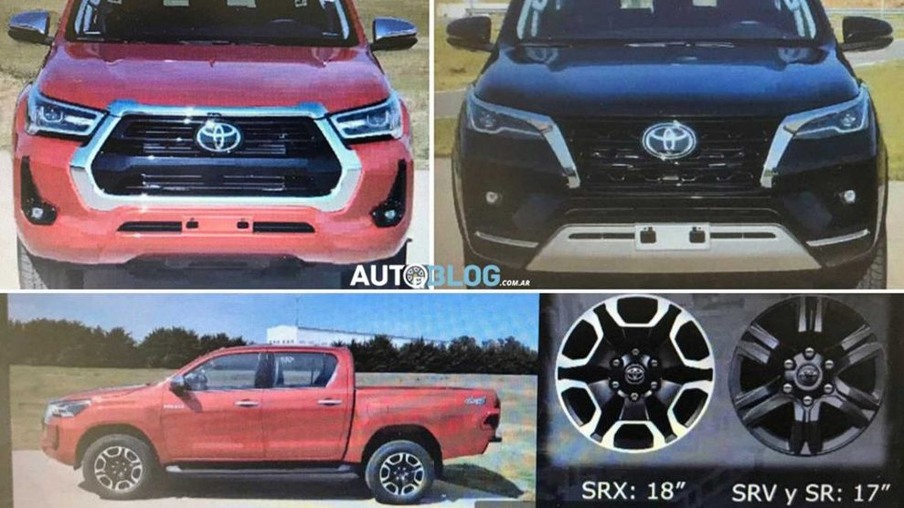 Toyota Hilux 2021 e SW4 2021 vazaram na internet [Argentina Autoblog]