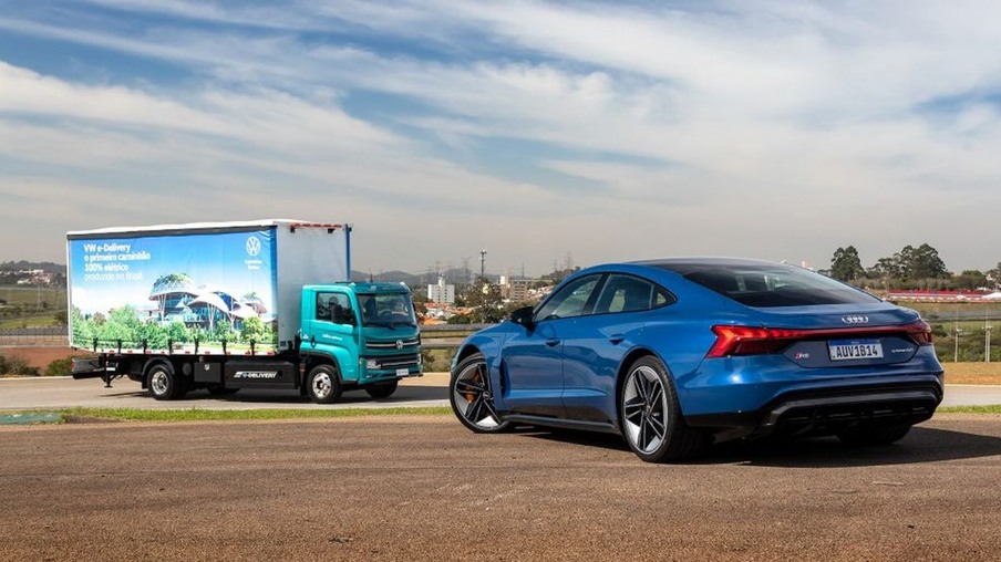 VW e-Delivery e Audi e-tron [divulgação]
