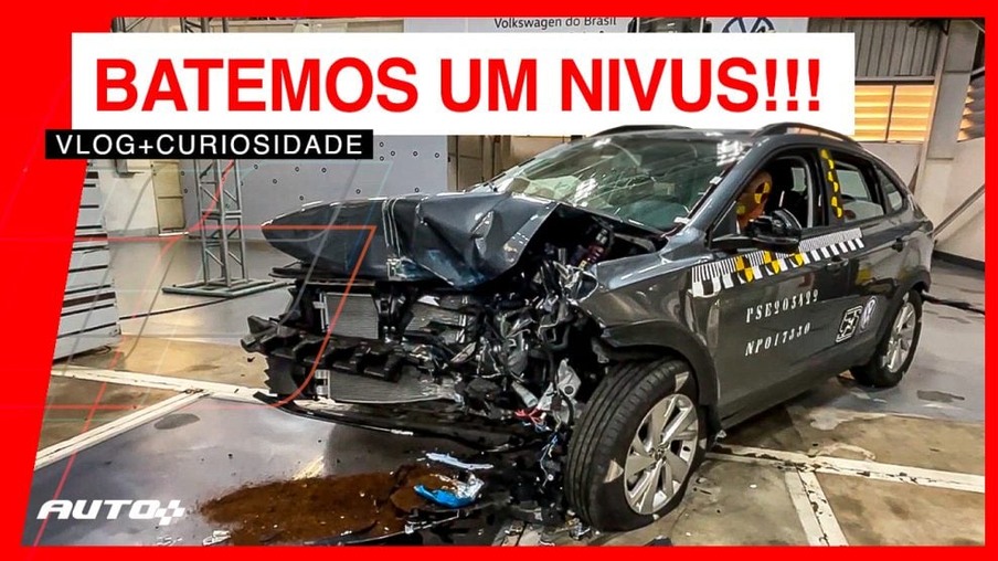 Pancada de respeito: como fica um VW Nivus após batida a 60 km/h | Vídeo