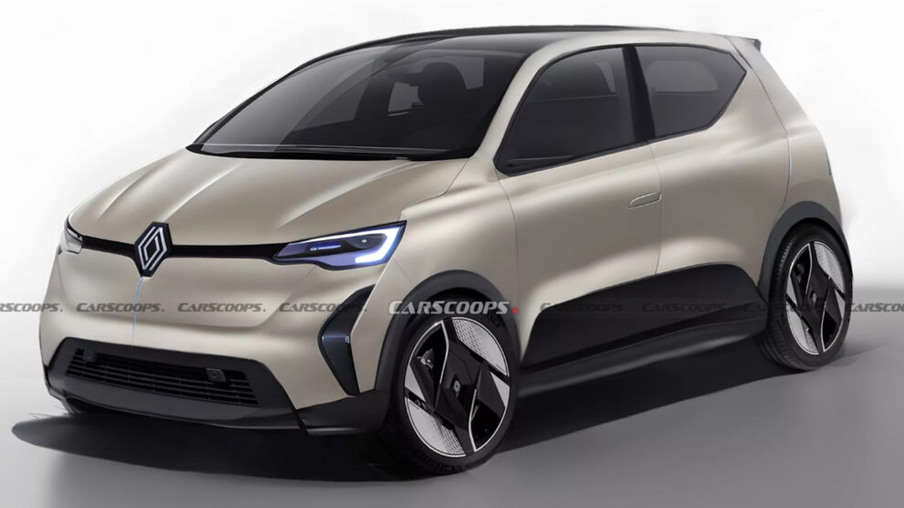 Projeção Renault EV [Thanos Pappas / Carscoops]