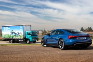 VW e-Delivery e Audi e-tron [divulgação]