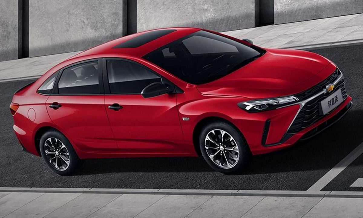 Chevrolet Monza 2026 vermelho de frente