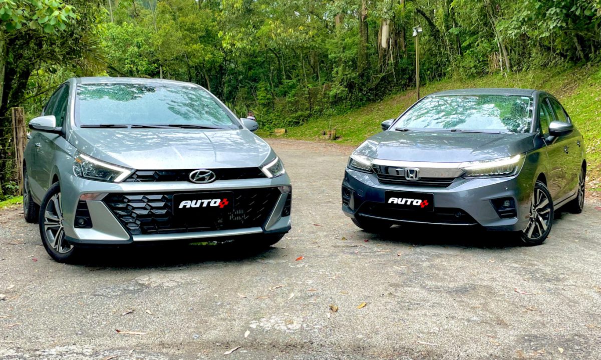 Hyundai HB20S Platinum Plus vs Honda City Touring [Auto+ / João Brigato]