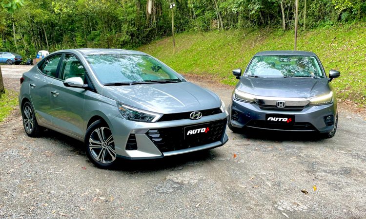 Hyundai HB20S Platinum Plus vs Honda City Touring [Auto+ / João Brigato]