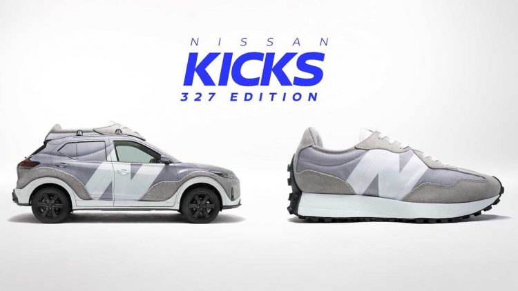 Nissan Kicks 327 Edition e New Balance 327 [divulgação]