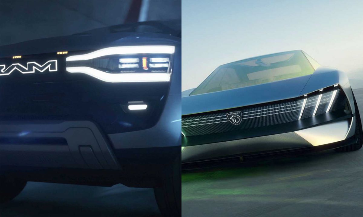 RAM 1500 Revolution e Peugeot Inception [divulgação]
