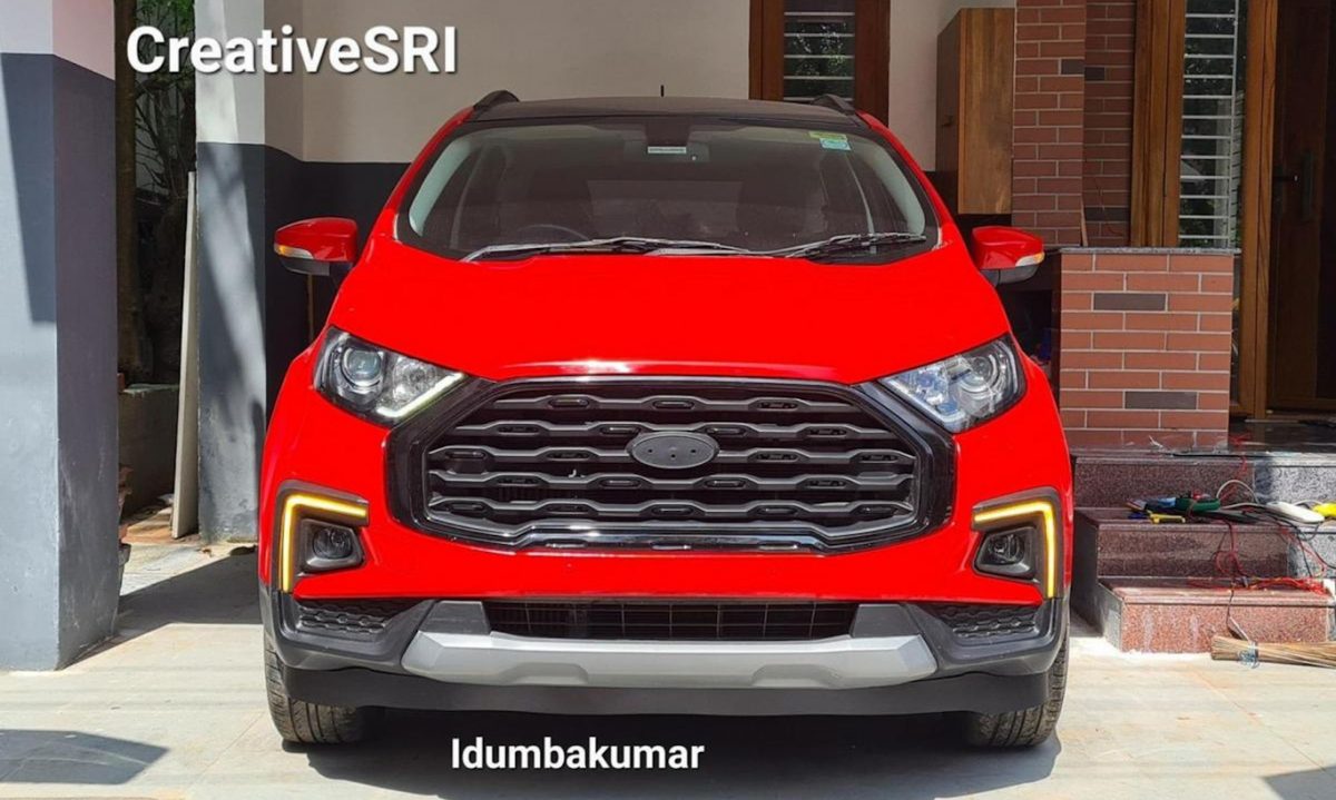 Ford EcoSport reestilizado [reprodução/Team-BHP]