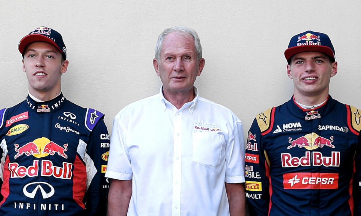 Kvyat e Verstappen na Red Bull em 2016 [reprodução]