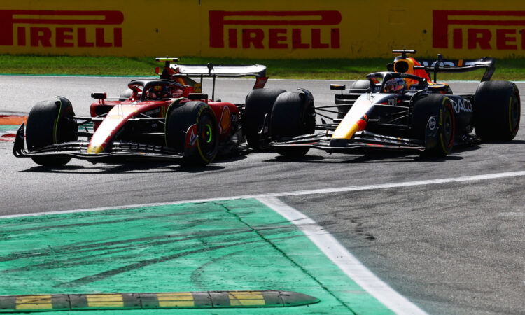 Sainz e Verstappen no GP da Itália [divulgação]