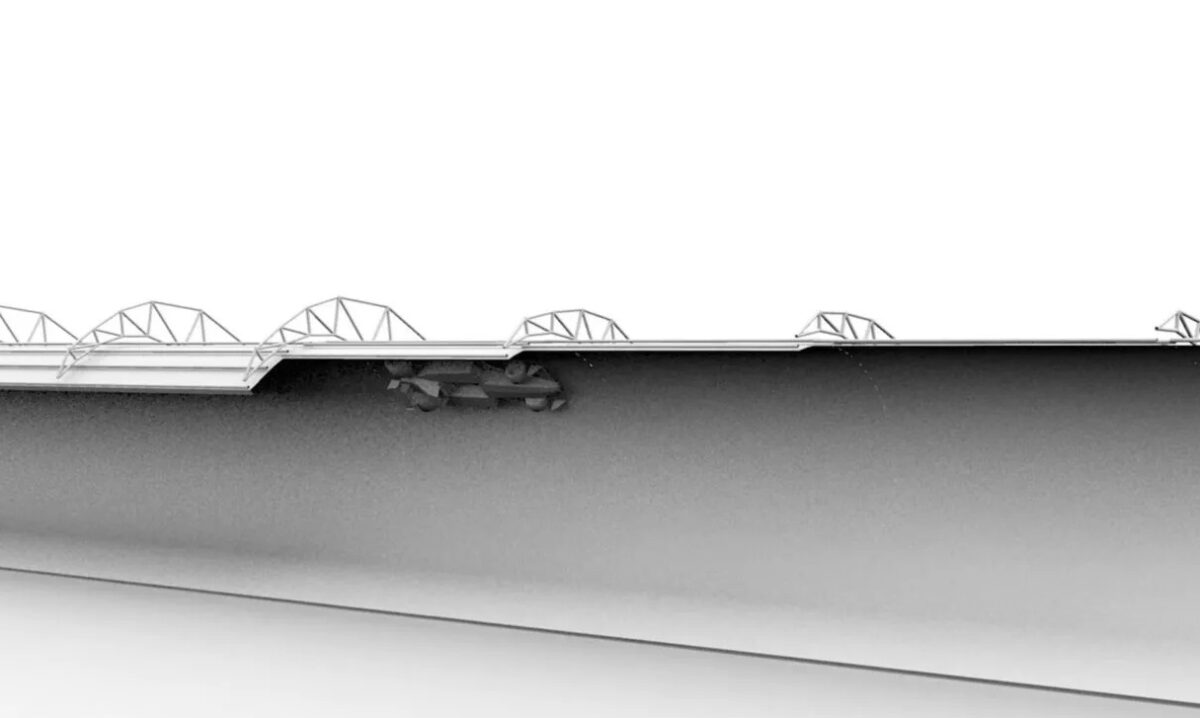 Fórmula 1 no túnel