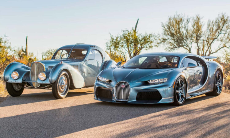 Bugatti  Type 57 e Chiron Super Sport 57 One of One [divulgação]