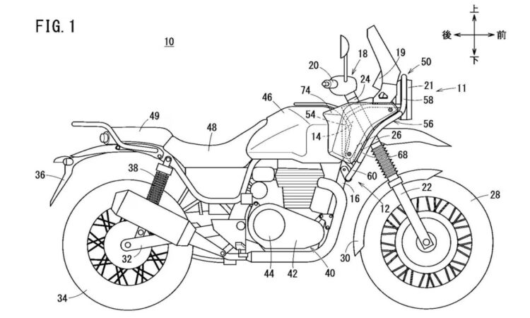 Patente da Himalayan da Honda [reprodução]