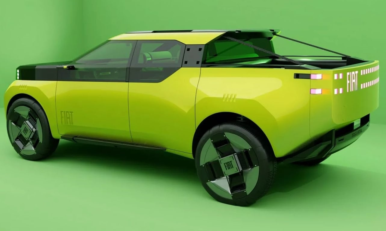 Projeção da nova Fiat Strada de frente