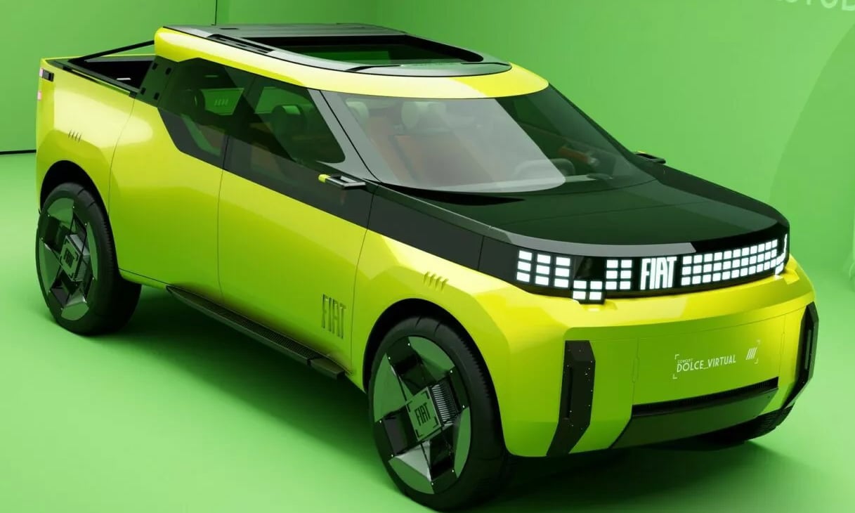 Projeção da nova Fiat Strada de frente