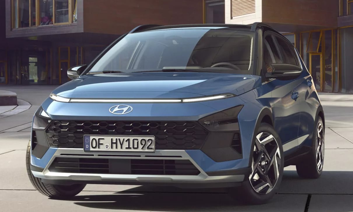 hyundai bayon suv subcompacto frente azul