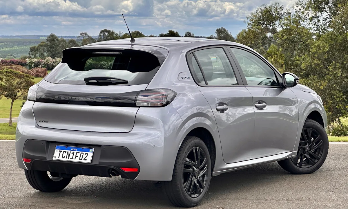 peugeot 208 style prata de traseira limpador delete