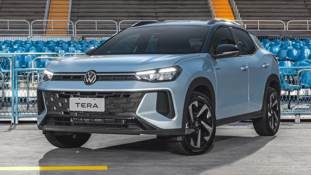 Volkswagen Tera prata lunar de frente na sapucaí