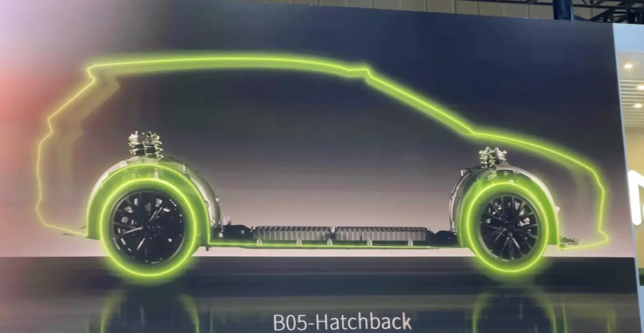 Silhueta do Leapmotor B05