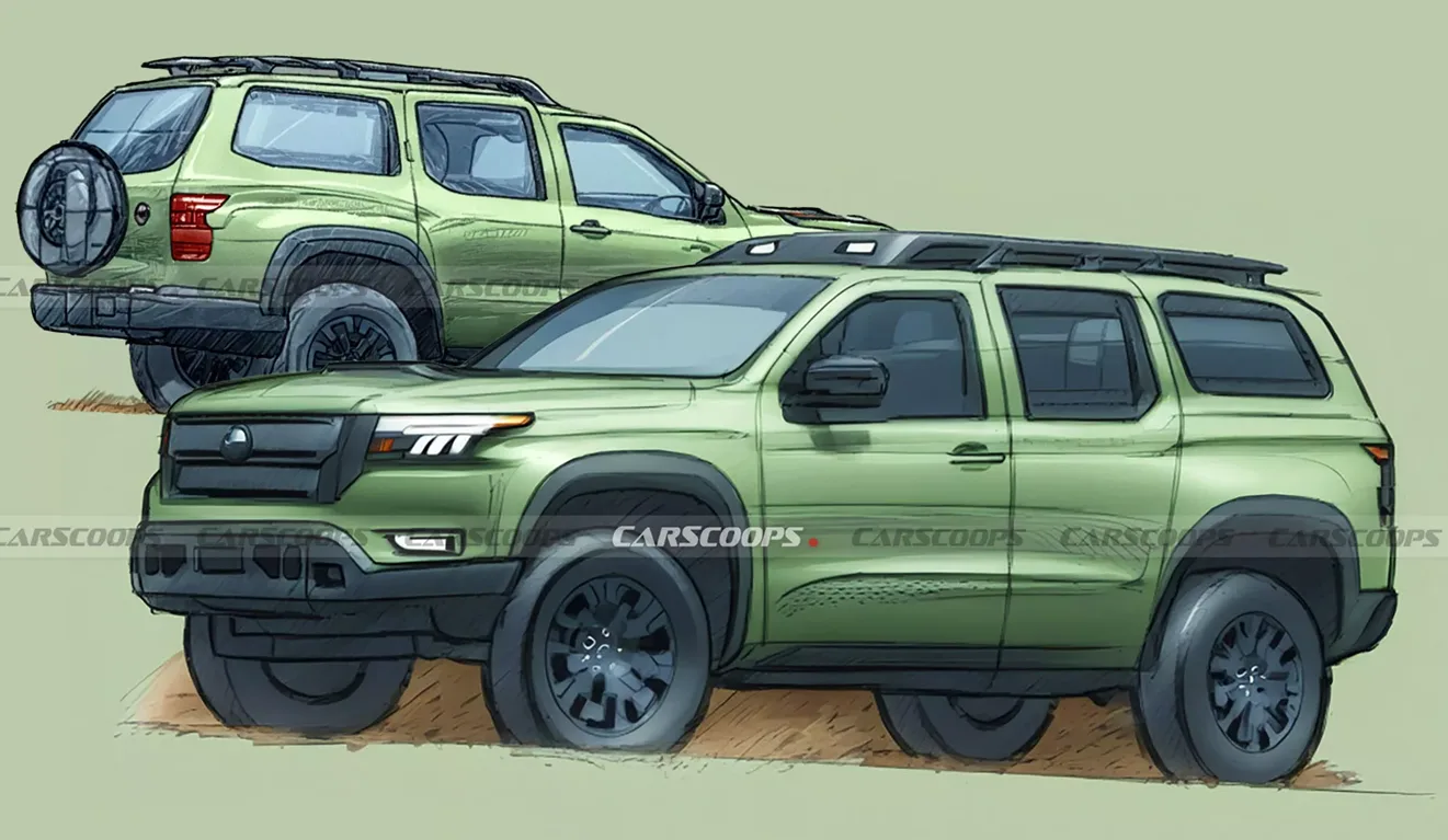 Imagem mostra ilustração do SUV Nissan X-Terra