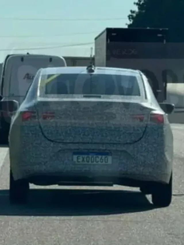 Imagem mostra traseira do novo Chevrolet Onix Plus 2026