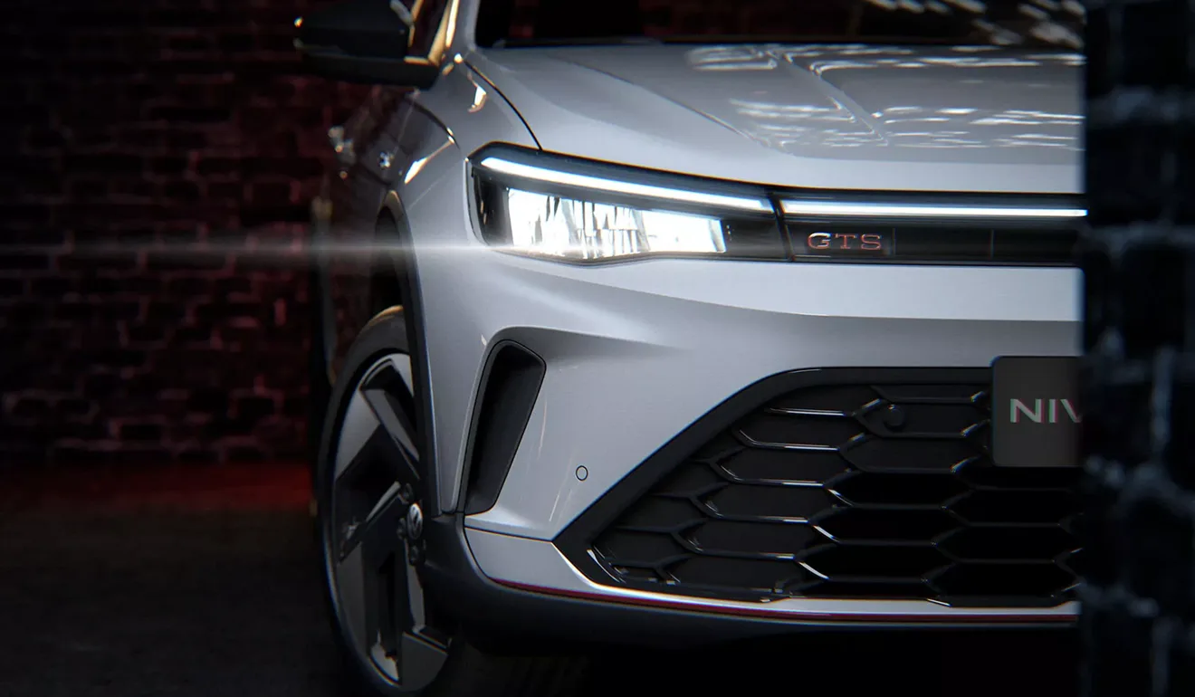 Imagem mostra frente do novo VW Nivus GTS