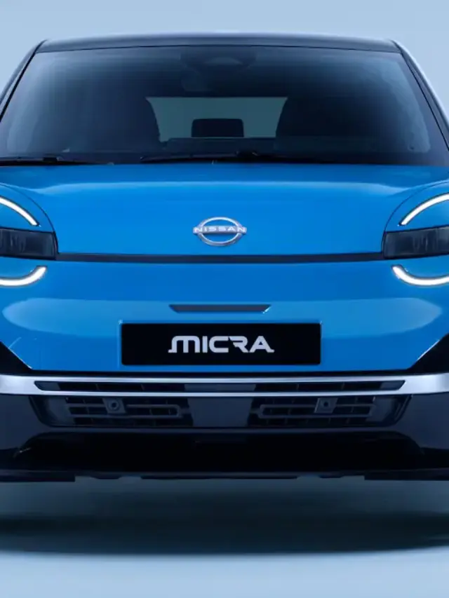 Nissan Micra march azul de frente