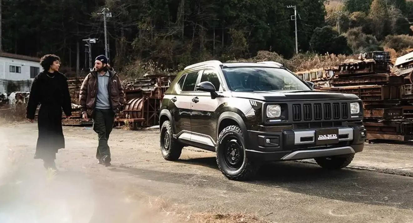 Honda WR-V transformado em Jeep Cherokee de frente