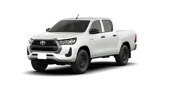 Toyota Hilux STD Power Pack branca parada de frente