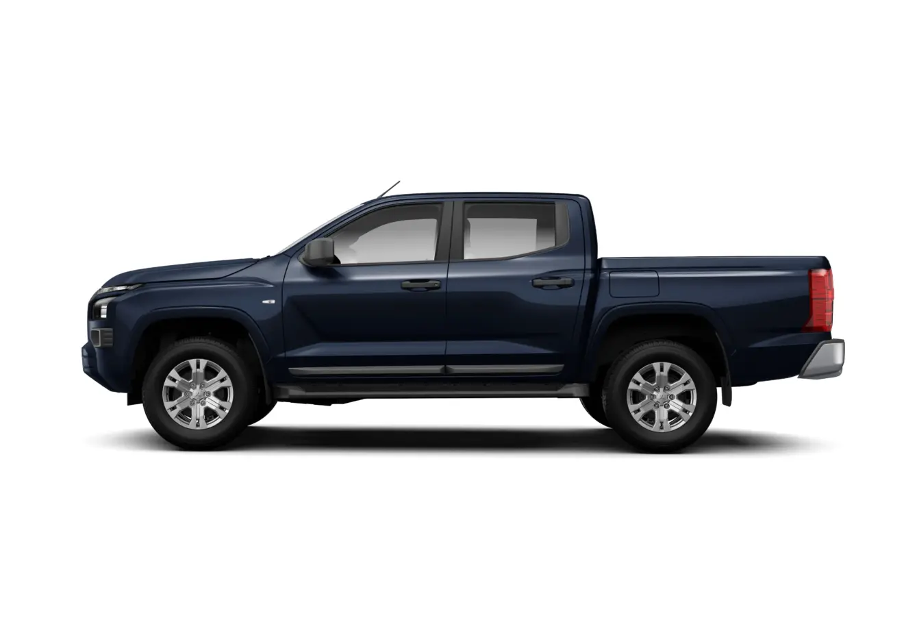 Mitsubishi Triton GLS azul, vista de lado