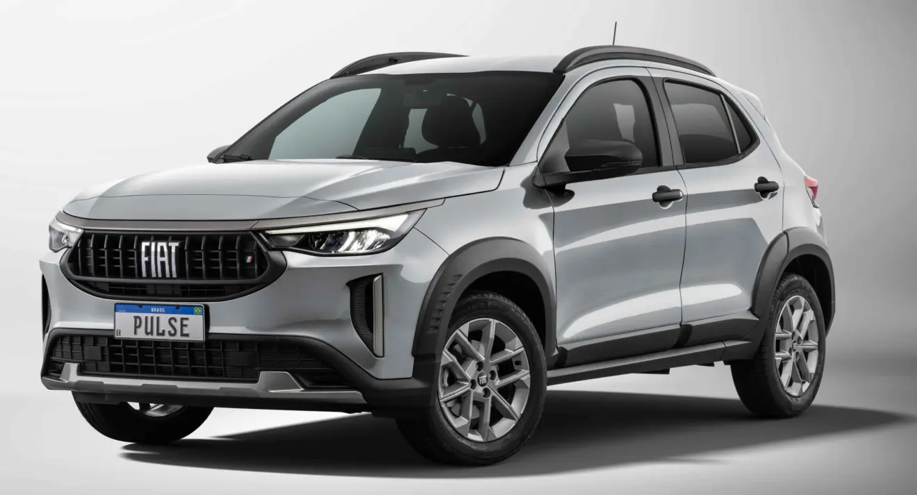Fiat Pulse T200 2026 prata parado de frente