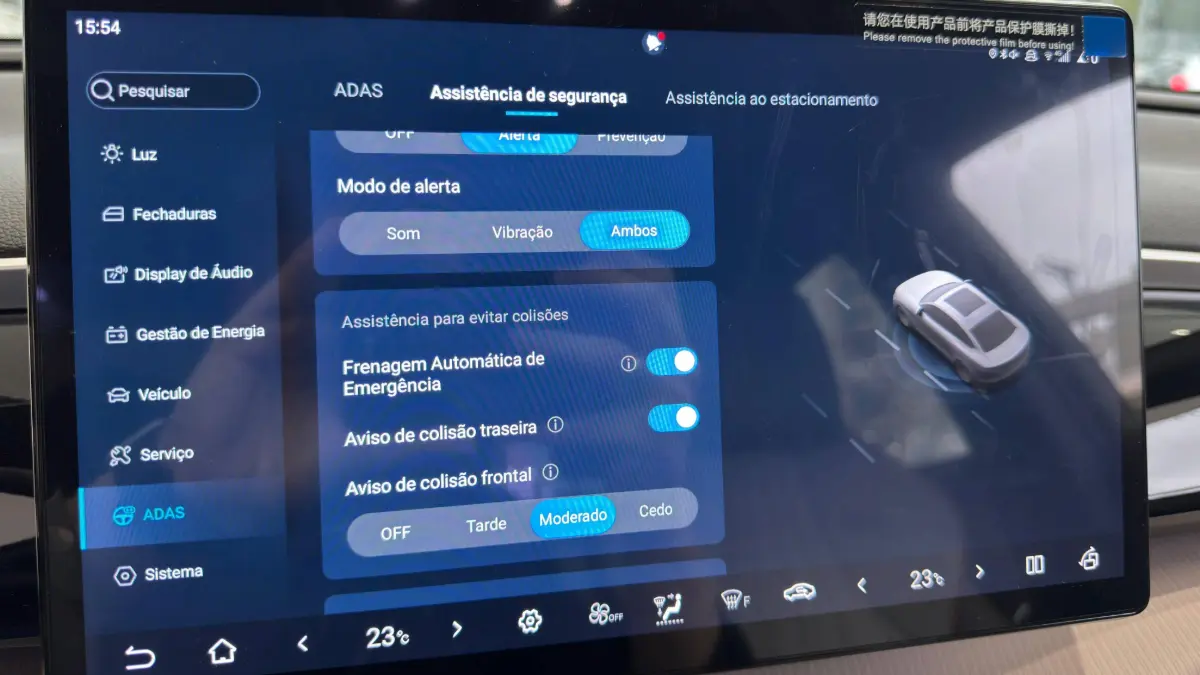 Pacote ADAS do BYD Song Pro na linha 2026