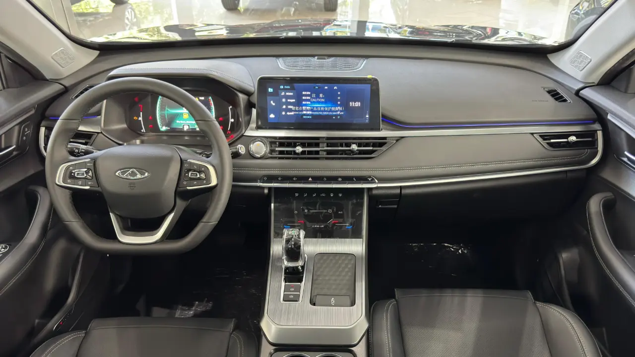 Interior e painel do Caoa Chery Tiggo 5x Sport 2026