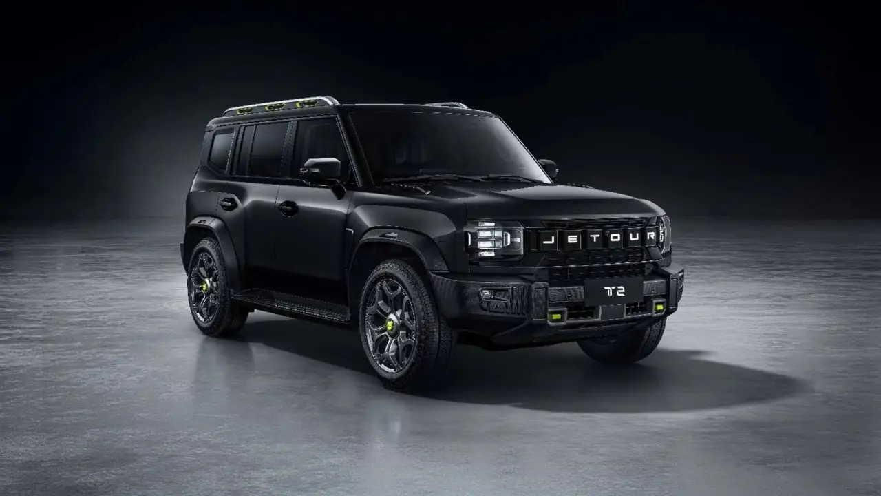 Jetour T2 preto estático