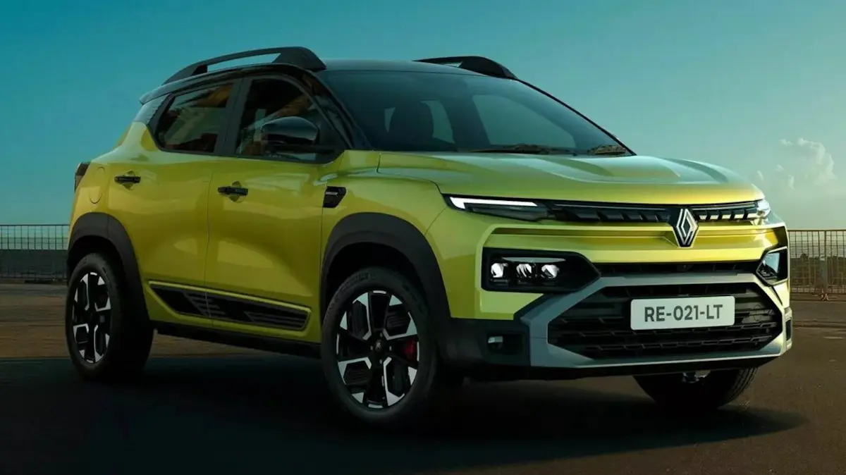 Renault Kiger 2026 amarelo de frente