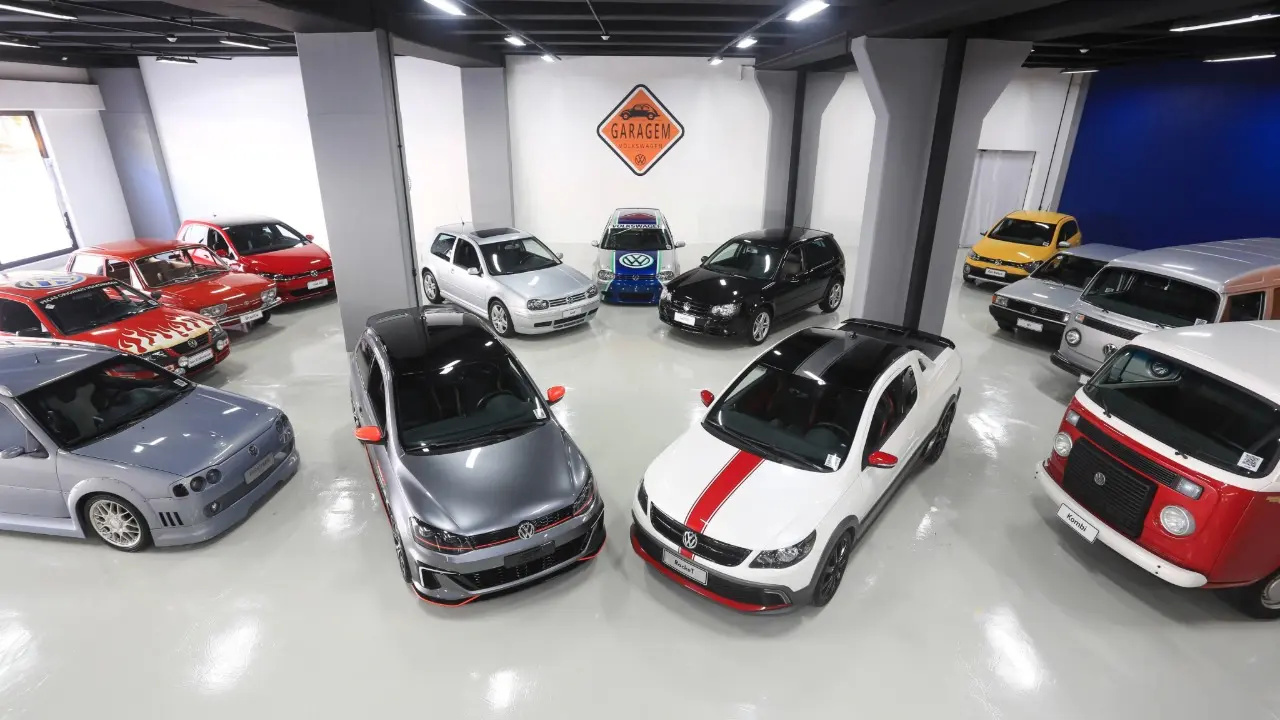 Garagem Volkswagen vista de cima
