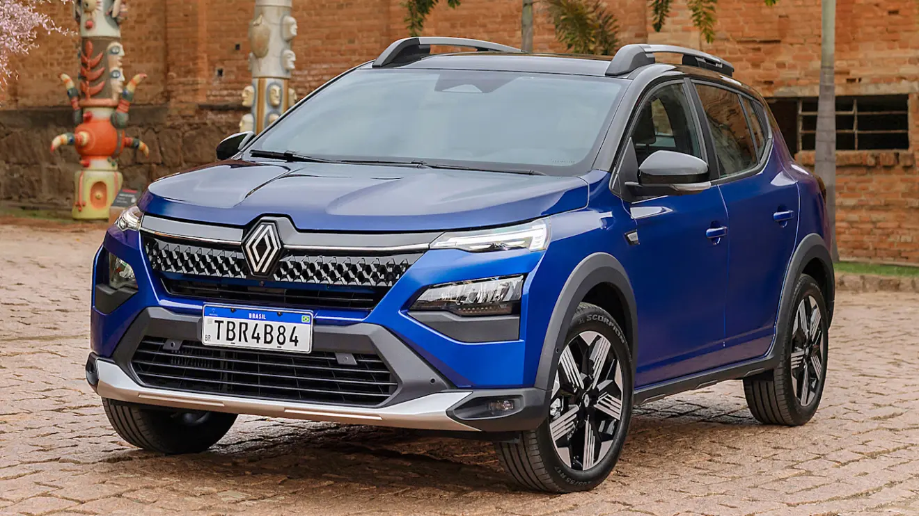 Renault Kardian 2026 azul visto de frente