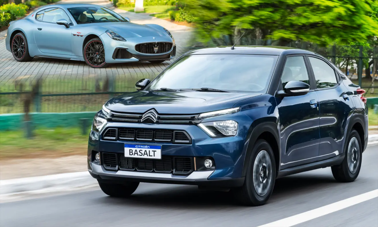 montagem com Maserati e Citroën Basalt