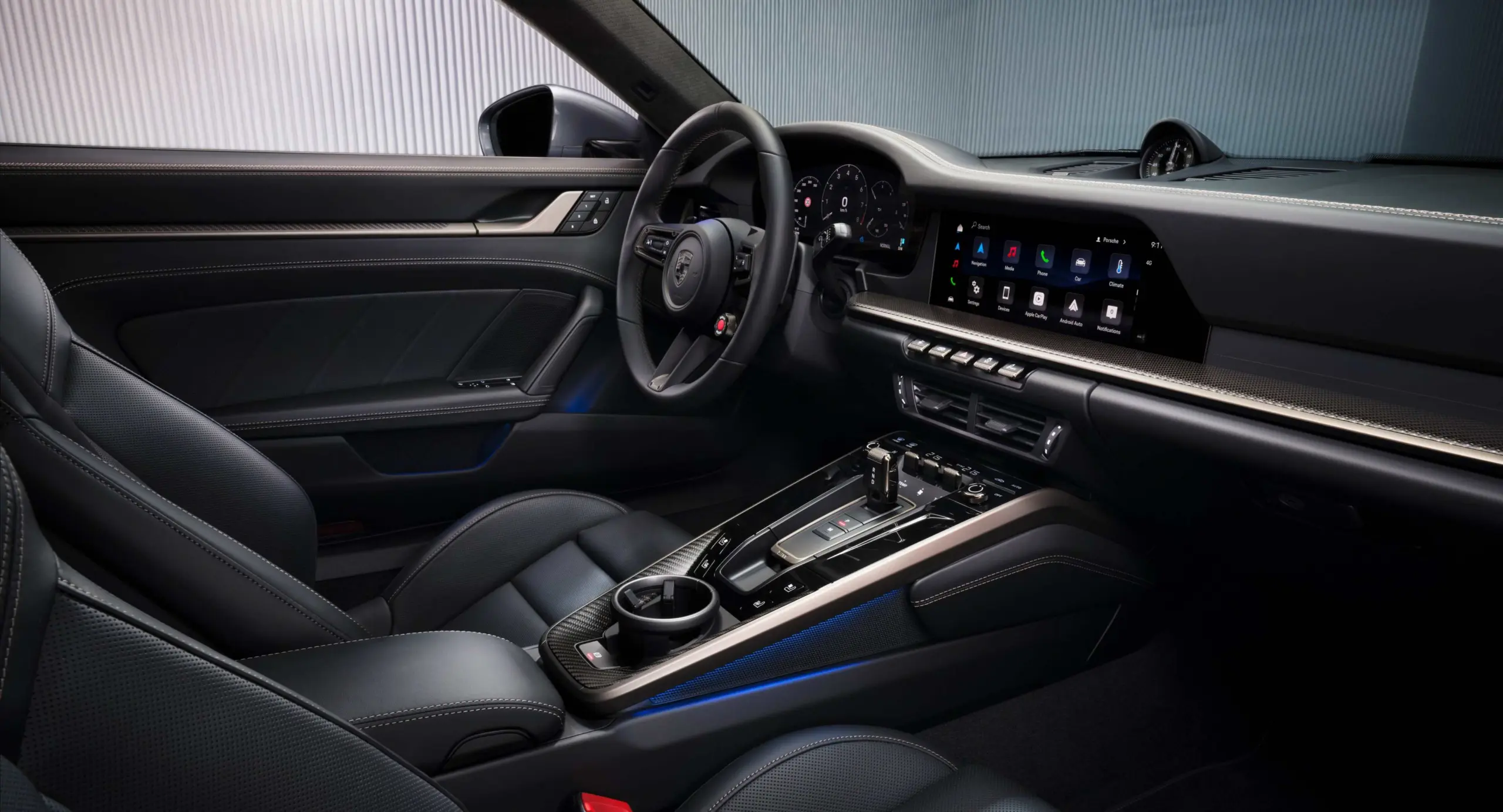 Interior do novo Porsche 911 992.2 Turbo S