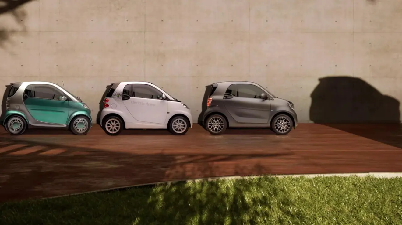 hatches subcompactos da Smart e silhueta de futuro modelo