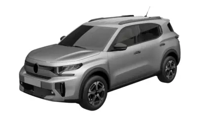 Citroën Aircross 2027 registrado no inpi de frente em preto e branco