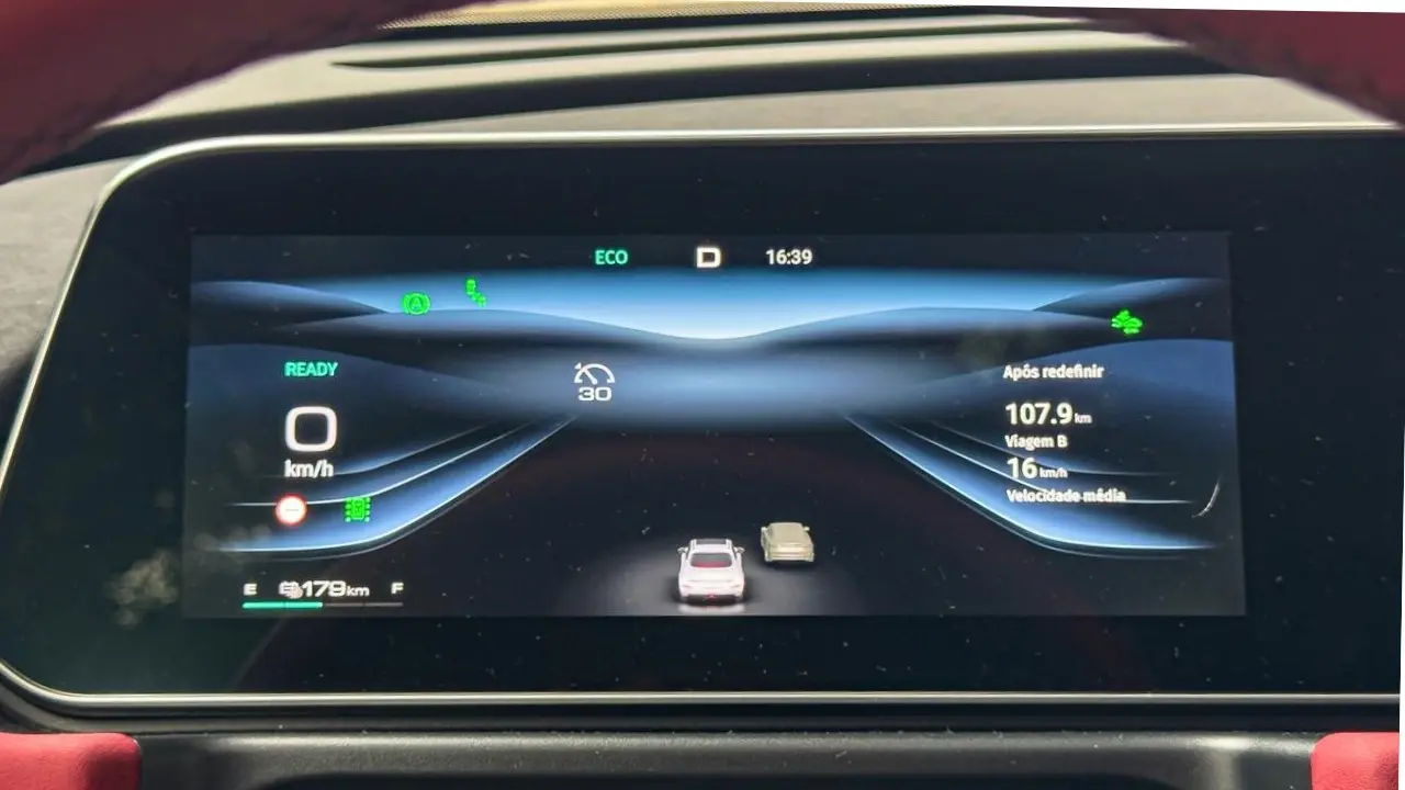 Interior e detalhe do GWM Ora 03 GT