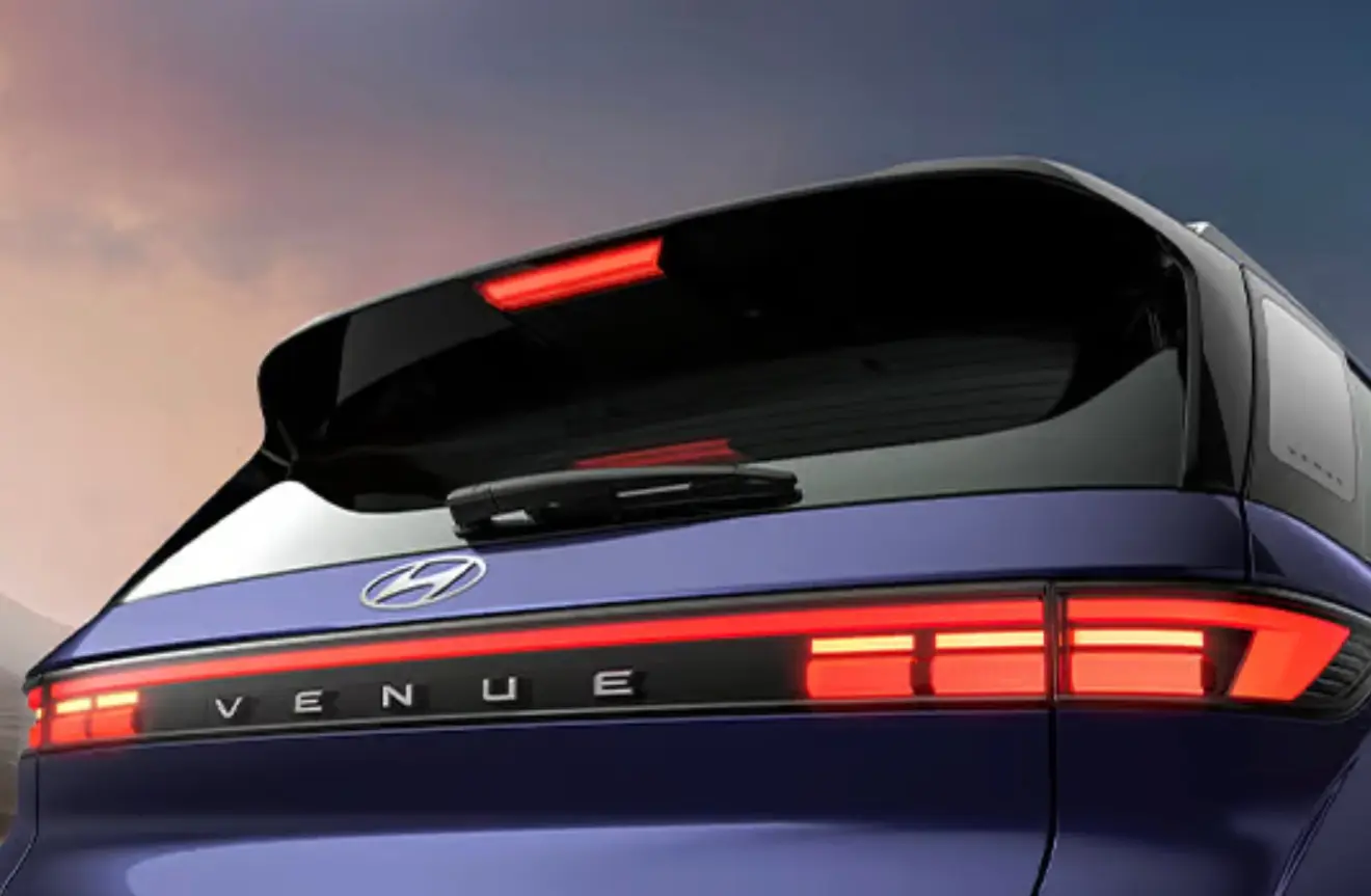 Detalhe da traseira do Hyundai Venue 