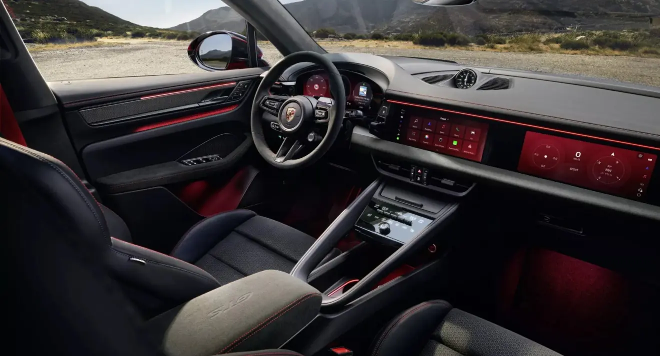 Painel do novo Porsche Macan GTS elétrico