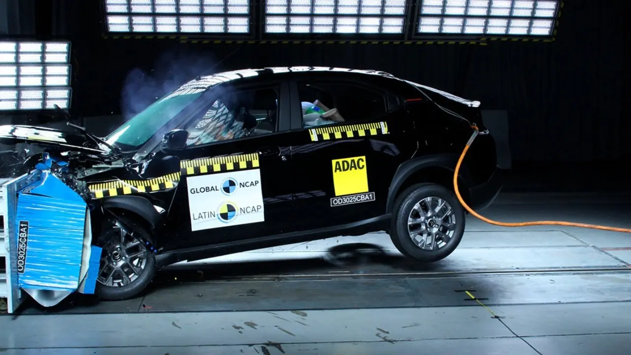 Citroën Basalt no teste de colisão do Latin NCAP